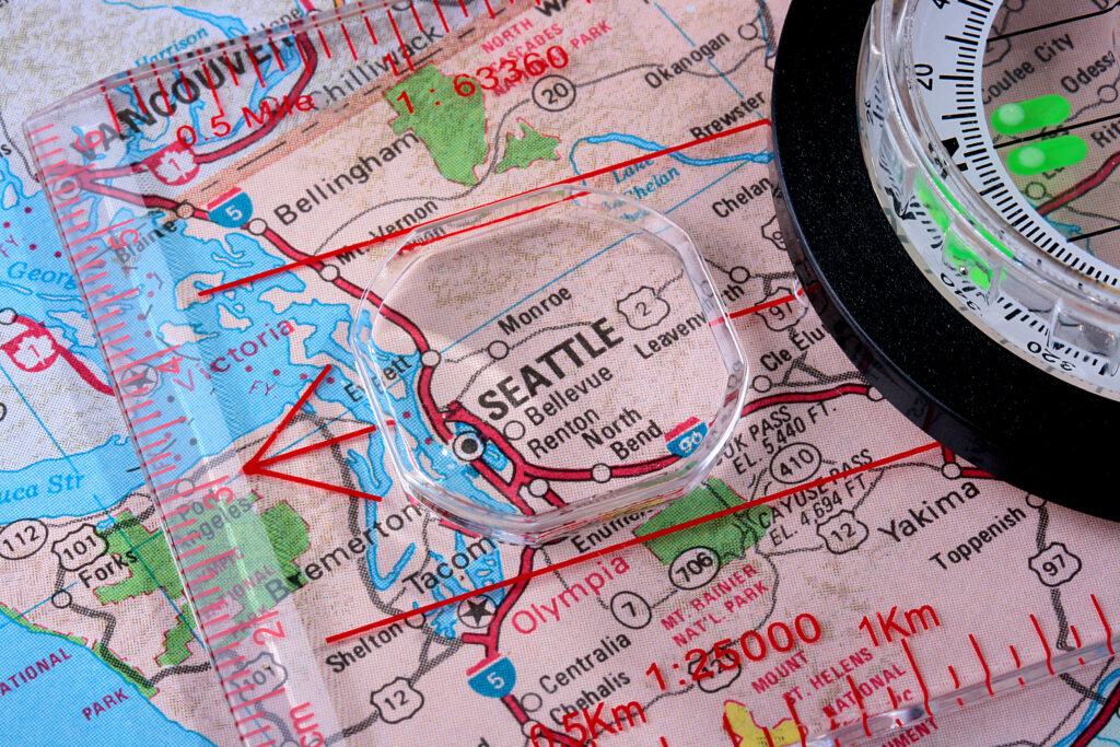 Top Marijuana Dispensaries in Seattle. Map of Seattle.