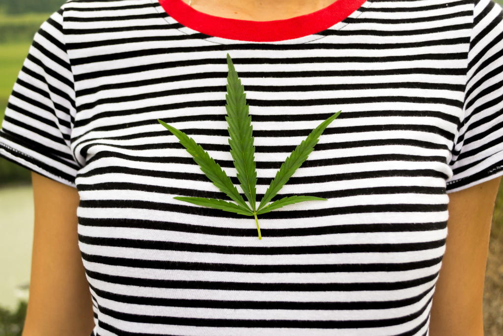  Top Female Marijuana Models On Instagram. Shirt with weed leaf.
