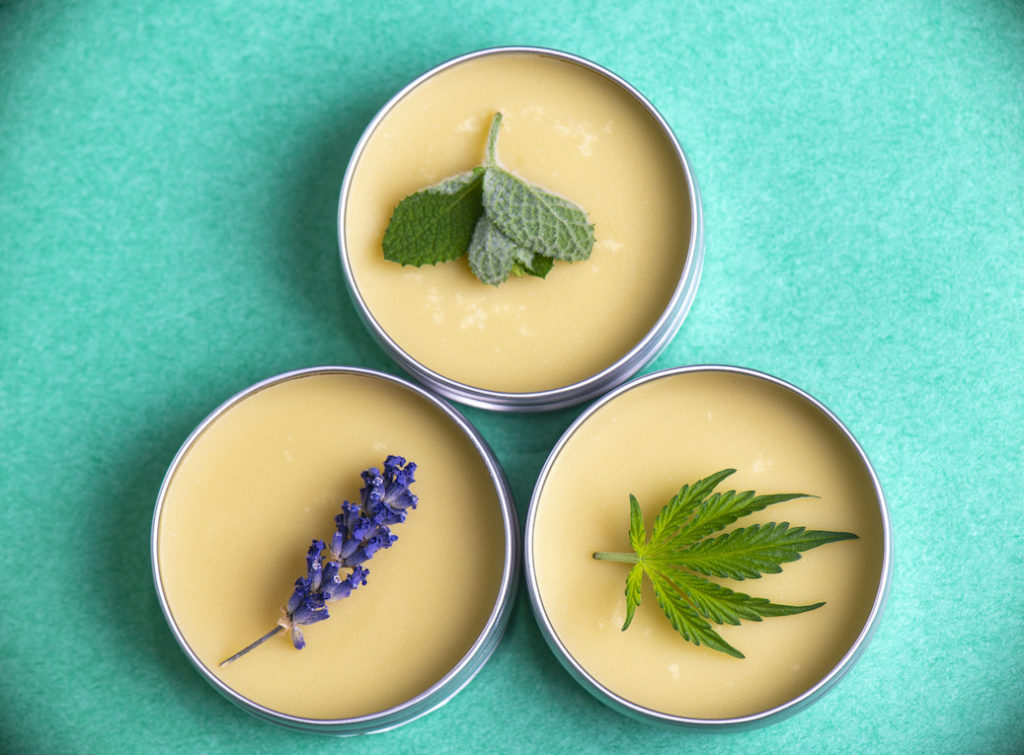 Cannabis salve made from hemp and CBD oils with mint and lavender, what to look for in cbd topicals