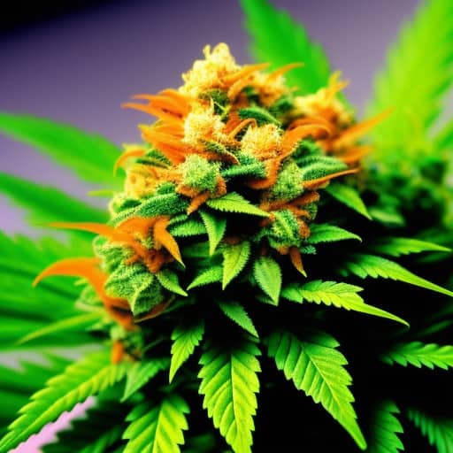 Lisa strain. a beautiful cannabis plant.