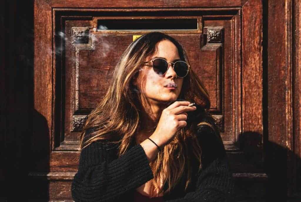 girl smoking weed in DC